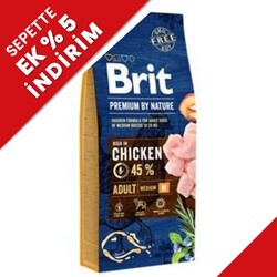 Brit Care - Brit Premium Medium Tavuklu Orta Irk Köpek Maması 15 Kg + 2 Adet Pro Choice Konserve 400 Gr