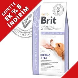 Brit Care - Brit Veterinary Diets Gastrointestinal Tahılsız Ringa Balıklı Köpek Maması 2 Kg + Temizlik Mendili