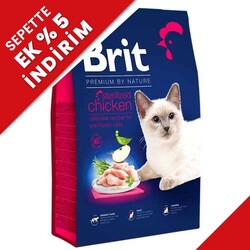 Brit Care - Brit Premium Sterilised Kısırlaştırılmış Tavuk Kedi Maması 8 Kg + Brit Dental Kedi Ödülü 50 Gr