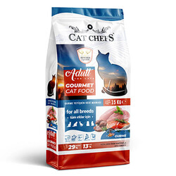 Cat Chefs Gourmet Multi Color Adult Dry Cat Food 15 Kg. - Thumbnail