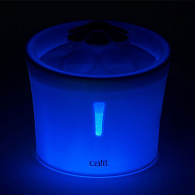 Catit 43747W Blue Flower Fountain Led Işıklı Otomatik Kedi Su Sebili 3 Lt