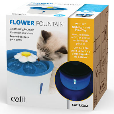 Catit 43747W Blue Flower Fountain Led Işıklı Otomatik Kedi Su Sebili 3 Lt