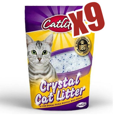 Catlife Doğal Kristal Silika Kedi Kumu 1,4 Kg - (9 Adet)