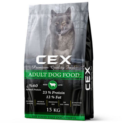 Cex Kuzu Etli Köpek Maması 15 Kg + 3 Adet Cex 400 Gr Konserve