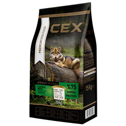 Cex - Cex Premium Kuzulu Ve Pirinçli Köpek Maması 15 Kg + 3 Adet Cex 400 Gr Konserve