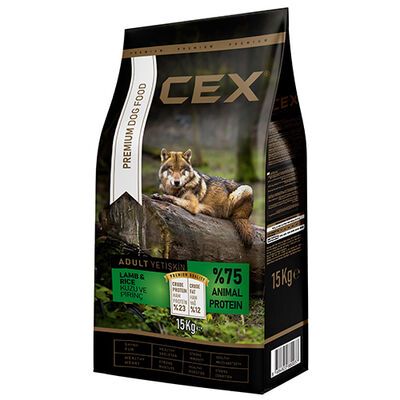 Cex Premium Kuzulu Ve Pirinçli Köpek Maması 15 Kg + 3 Adet Cex 400 Gr Konserve