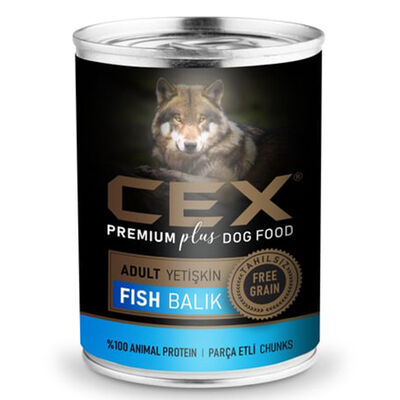 Cex Parça Etli Tahılsız Balıklı Köpek Konservesi 415 Gr