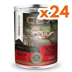 Cex - Cex Pate Tahılsız Dana Etli Köpek Konservesi 415 Gr x 24 Adet