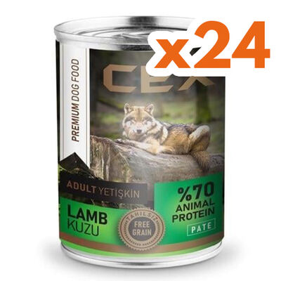 Cex Pate Tahılsız Kuzulu Köpek Konservesi 415 Gr x 24 Adet