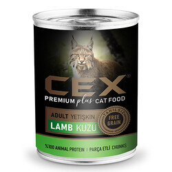 Cex - Cex Parça Etli Tahılsız Kuzulu Kedi Konservesi 415 Gr