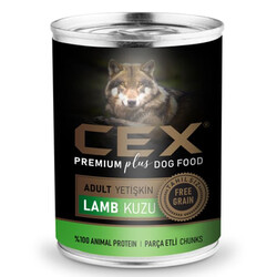 Cex - Cex Parça Etli Tahılsız Kuzulu Köpek Konservesi 415 Gr 