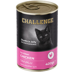 Challenge - Challenge Kitten Tavuklu Yavru Kedi Konservesi 400 Gr