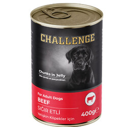 Challenge - Challenge Sığır Etli Jöle Et Parçalı Köpek Konservesi 400 Gr