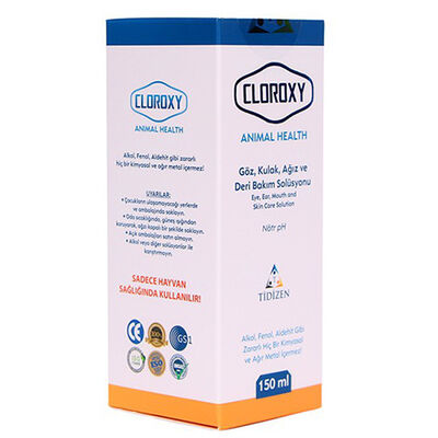 Cloroxy Animal Health Bakım Solüsyonu 150 ML (Göz, Kulak, Ağız ve Deri Bakım)