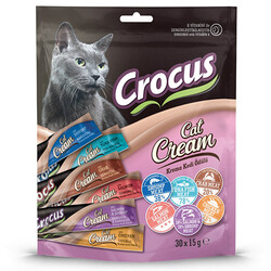 Crocus - Crocus Multipack 6 Çeşit Karışık Krema Kedi Ödülü 30x15 Gr