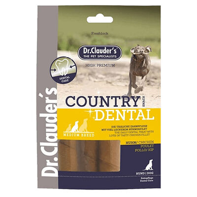 Dr. Clauders Country Dental Ağız Diş Sağlığı Tavuk Etli Köpek Ödülü 120 Gr