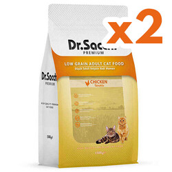 Dr.Sacchi - Dr. Sacchi Basic Tavuk Etli Kedi Maması 1,5 Kg x 2 Adet