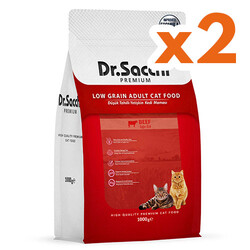 Dr.Sacchi - Dr. Sacchi Beef Biftekli Kedi Maması 1 Kg x 2 Adet