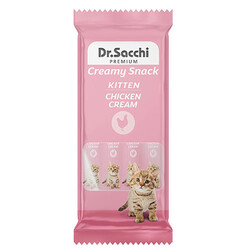 Dr.Sacchi - Dr. Sacchi Kitten Creamy Snack Tavuk Etli Sıvı Yavru Kedi Ödülü 14 Gr - 4 lü Paket
