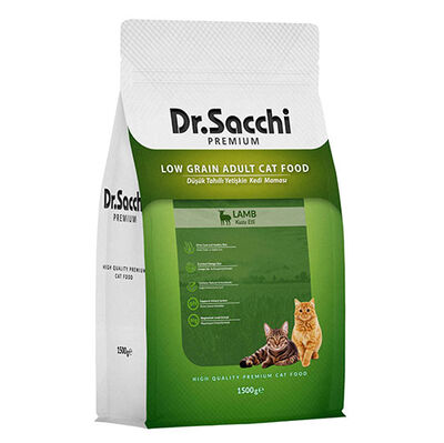 Dr. Sacchi Lamb Rice Kuzu Etli Kedi Maması 1,5 Kg