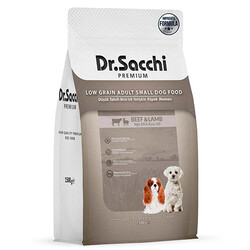 Dr.Sacchi - Dr. Sacchi Small Mini Sığır ve Kuzu Etli Küçük Irk Köpek Maması 1,5 Kg