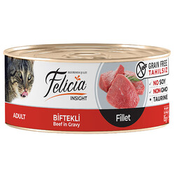 Felicia - Felicia Biftek Etli Fileto Tahılsız Kedi Konservesi 85 Gr