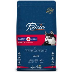 Felicia - Felicia Düşük Tahıllı Kuzulu ve Pirinçli Yetişkin Köpek Maması 3 Kg 