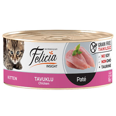 Felicia Kitten Tavuk Etli Pate Tahılsız Yavru Kedi Konservesi 85 Gr