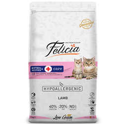 Felicia - Felicia Mother / Kitten Düşük Tahıllı Yavru Kuzu Etli Kedi Maması 2 Kg 