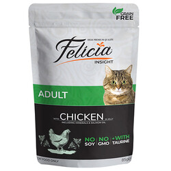 Felicia - Felicia Pouch Tavuk Etli Tahılsız Kedi Yaş Maması 85 Gr