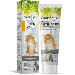 Garden Mix - Garden Mix Kitten Yavru ve Anne Kedi İçin Multivitamin Macun 100 Gr