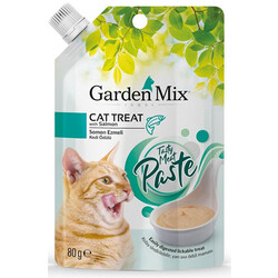 Garden Mix - Garden Mix Paste Somonlu Ezmeli Sıvı Kedi Ödülü 80 Gr