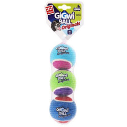 Gigwi - Gigwi 6118 Ball Tenis Topu Köpek Oyuncağı 3 lü Paket - 6 Cm