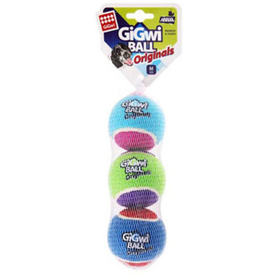 Gigwi 6118 Ball Tenis Topu Köpek Oyuncağı 3 lü Paket - 6 Cm