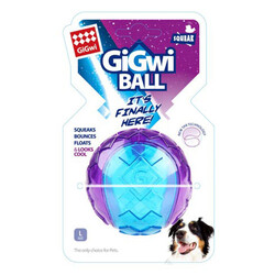 Gigwi - Gigwi 6195 Ball Sert Top Şeffaf Köpek Oyuncağı 7 Cm