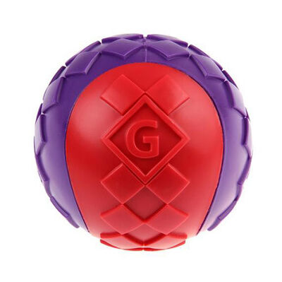 Gigwi 6296 Ball Sert Top Köpek Oyuncağı Kırmızı-Mor 6 Cm