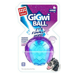 Gigwi - Gigwi 6297 Ball Sert Top Köpek Oyuncağı Şeffaf Renkli 6 Cm