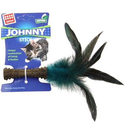 Gigwi 7071 Johnny Stick Catnipli Doğal Tüylü Kedi Oyuncağı