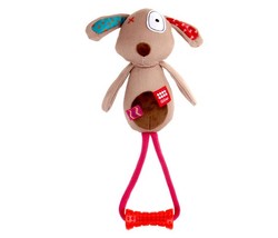 Gigwi - Gigwi 6198 Plush Friendz Diş Kaşıyıcılı Sesli Fino Köpek Oyuncağı