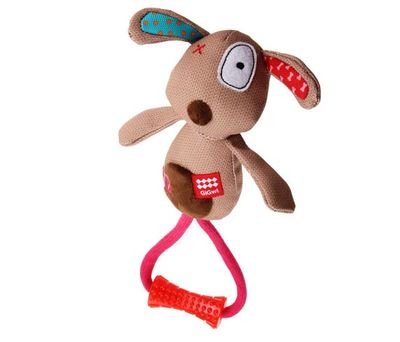 Gigwi 6198 Plush Friendz Diş Kaşıyıcılı Sesli Fino Köpek Oyuncağı