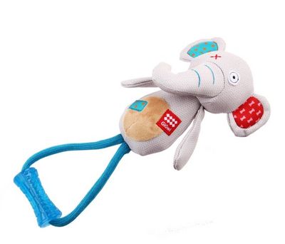 Gigwi 6199 Plush Friendz Diş Kaşıyıcılı Sesli Fil Köpek Oyuncağı