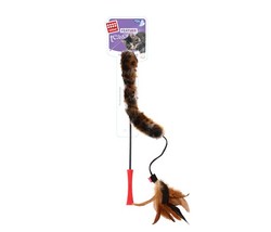 Gigwi - Gigwi 7014 Feather Teaser Doğal Tüylü Kuyruklu Peluş Kedi Oltası 53 Cm