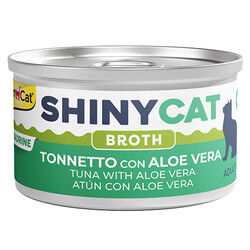 GimCat - GimCat ShinyCat Broth Aleo Veralı Ton Balığı Kedi Konservesi 70 Gr