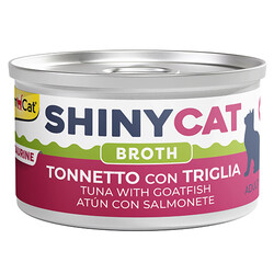 GimCat - GimCat ShinyCat Broth Barbun Balıklı Ton Balığı Kedi Konservesi 70 Gr