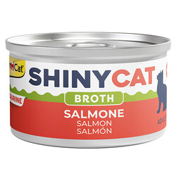 GimCat - GimCat ShinyCat Broth Somonlu Kedi Konservesi 70 Gr