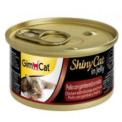 GimCat - GimCat Shinycat Tavuk Karides ve Malt Özü Kedi Konservesi 70 Gr