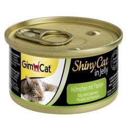 GimCat - GimCat ShinyCat Tavuk Etli ve Papaya Jöleli Kedi Konservesi 70 Gr