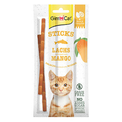 GimCat - Gimcat Sticks Somon ve Mango Kedi Ödül Çubuğu 15 Gr - 3lü Paket