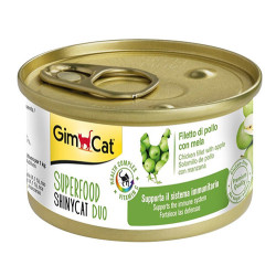 GimCat - GimCat Superfood Shinycat Fileto Tavuklu ve Elma Kedi Konservesi 70 Gr