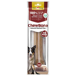 GimDog - Gimdog Chew Bone Naturel Press Çiğneme Kemiği Köpek Ödülü 210 Gr - 25 Cm